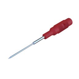 Hirschmann MZS 1 PRUEF RT Testprobe 1mm met 4mm bus 30VAC/60VDC 1A rood 