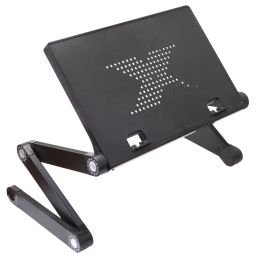 Laptop/Tablet houder met USB ventilator en muishouder
