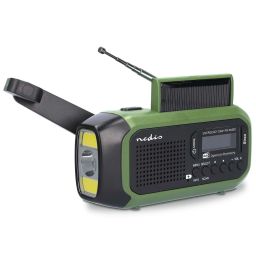 Noodradio met DAB+ en FM - Met batterijen, handslinger en zonnepaneel 