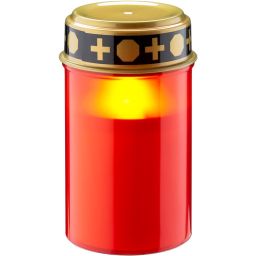 Led Noveenkaars  voor binnen en buiten - Rood - met timer 