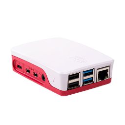 Officiele behuizing Raspberry Pi 4 B - wit / roze 