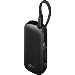 Compacte Powerbank 5000mAh met vaste USB-C kabel  - 20W - Quick Charge 