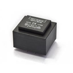 Printtransformator 3,6VA 9V 400mA. 