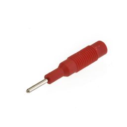 Overgang Banaanstekker - 4mm vrouwelijk naar 2mm mannelijk - Rood MZS Hirschmann
