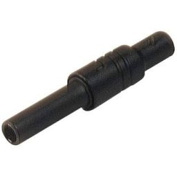 KUN S koppeling voor veiligheidsbanaanstekkers - Hirschmann zwart 