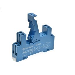 8p. base DIN rail for Relays - screw connectors 