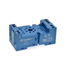 Din Rail socket voor REL90 8p Afmetingen: 77,5x38x33,5mm 