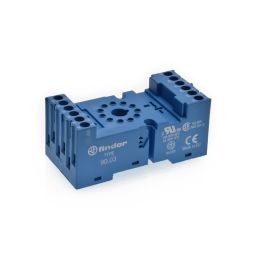 Din Rail socket voor REL92 11p Afmetingen: 77,5x38x33,5mm 