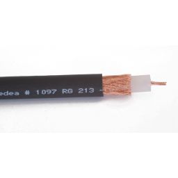 Cable coaxial RG213 50 ohm noir, 10mm diamètre