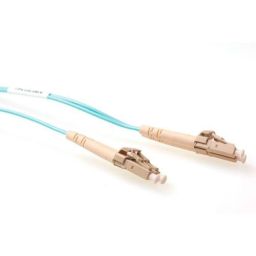 Glasvezel patchkabel duplex met LC connectoren 1m 