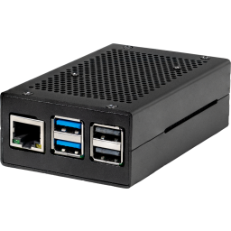 Aluminium behuizing Raspberry Pi 5 B - Zwart 