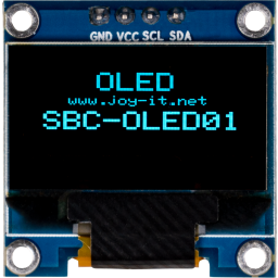 0,96" I2C OLED display module 128x64 blauw SSD1306 3,3- 5V Joy-it 