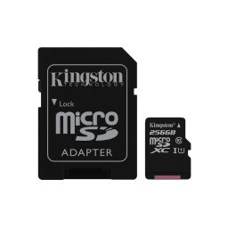 Kingston Micro SDXC U3 UHS-I geheugenkaart 256GB klasse 10 