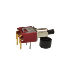 Mom. Switch (ON)-OFF SPST 120V 1A       Horizontal PC 