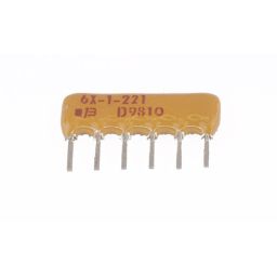SIL/SIP resistor 1/8W 5R/6 220ohm 