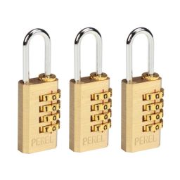 Set met 3 mini cijfer hangsloten voor reiskoffers en handbagage 