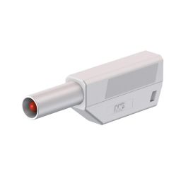 Veiligheidsstekker 4mm - Wit - Stapelbaar - SLS425-SE/N 