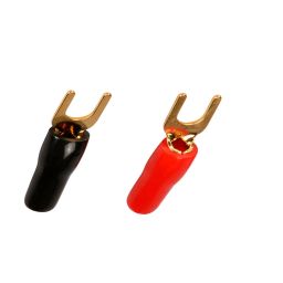Vork Terminals - geïsoleerd M4 - verguld - 16mm² - 20pcs