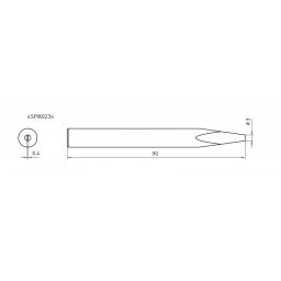 Vervangpunt voor SPI-81 -soldeerbout 3mm 