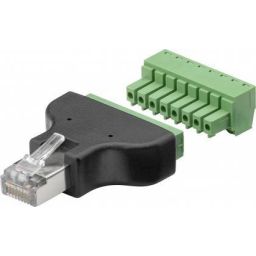 Terminal Block 8-pin > RJ45 male (8P8C)