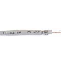 TV coaxkabel wit 75 ohm  5,8mm diameter