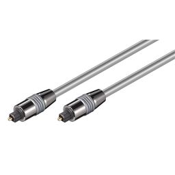 Toslink kabel 6mm - Met metalen connectors 0,5m