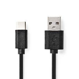 USB 2.0 USB-kabel - USB A - USB-C plug - 3 meter 