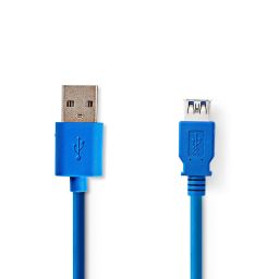 USB3 verlenger A male - A female 2m - USB 3.2 - 5Gbps 
