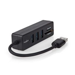 USB-Hub - 1 x USB-A naar 3 x USB-A Female, SD & Micro-SD slot - 5Gbps 