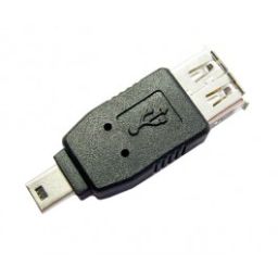 USB A Vrouwelijk <-> Mini USB B Mannelijk***