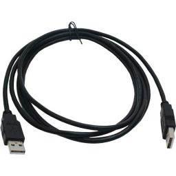 Kabel A mannelijk naar A mannelijk zwart - 1 meter - USB2.0 