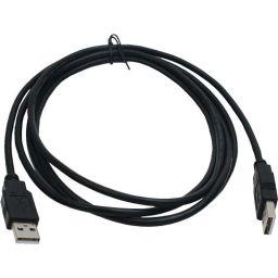 Kabel A mannelijk naar A mannelijk zwart - 1 meter - USB3.0 