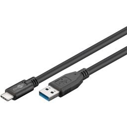 USB A male naar USB C male kabel - lengte: 2m - USB3.0 