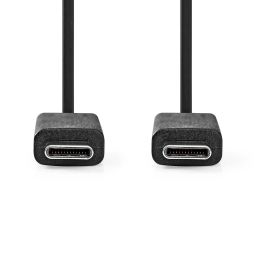 USB C male - USB C male - Lengte: 1m - USB3.2 Gen 2 