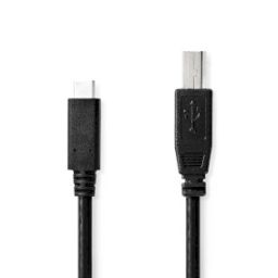 USB-C male naar USB-B male 480Mbps 2.0m USB2.0 