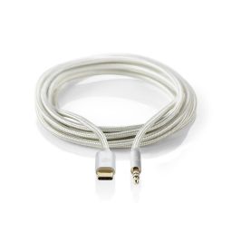 USB-kabel - USB C Mannelijk <-> 3,5mm Mannelijk - 1 meter 