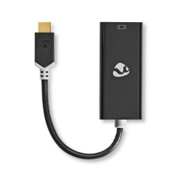 USB C <-> Mini Displayport Vrouwelijk - Zwart - 20 cm 