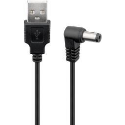 USB-DC-kabel 5,5 x 2,5 mm - 1 meter 