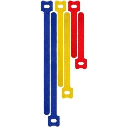Velcro kabelsrip 3 kleuren, 6 stuks 
