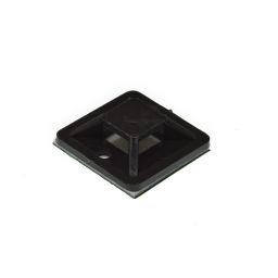 Voet voor kabelbinders 20x20mm - Zwart - 100 stuks 