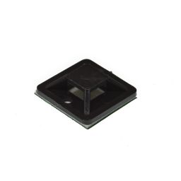 Tie mount pad - 20x20mm - Black - 100pcs 