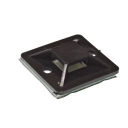 Voet voor kabelbinders 30x30mm - Zwart - per 100 stuks 