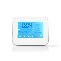 Weerstation voor binnen en buiten, met weersvoorspelling & tijdweergave  Met draadloze weersensor 