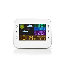 Weerstation met draadloze sensor - Wit - Met weersvoorspelling - 6GTRF3 