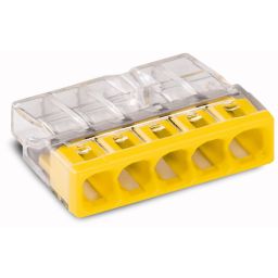 WAGO Lasdop 5-polig 0,5 … 2,5mm² 450V Geel