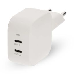 USB-C GaN wandlader 45W PD3.0 2x USB-C wit 