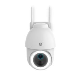 SmartLife Wi-Fi buitencamera WIFICBO51WT 3MP Pan/tilt IP65 wit Nedis 