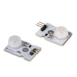 Micro PIR-bewegingssensor Whadda 3,3-5 V DC detectiebereik 4 m 100° set van 2 wit