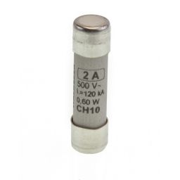 Zekering 10X38 - 500V / 2A 